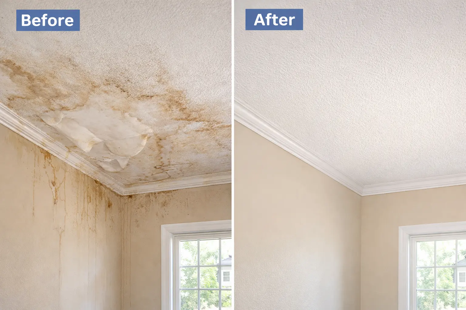 mold celling repairing